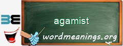 WordMeaning blackboard for agamist